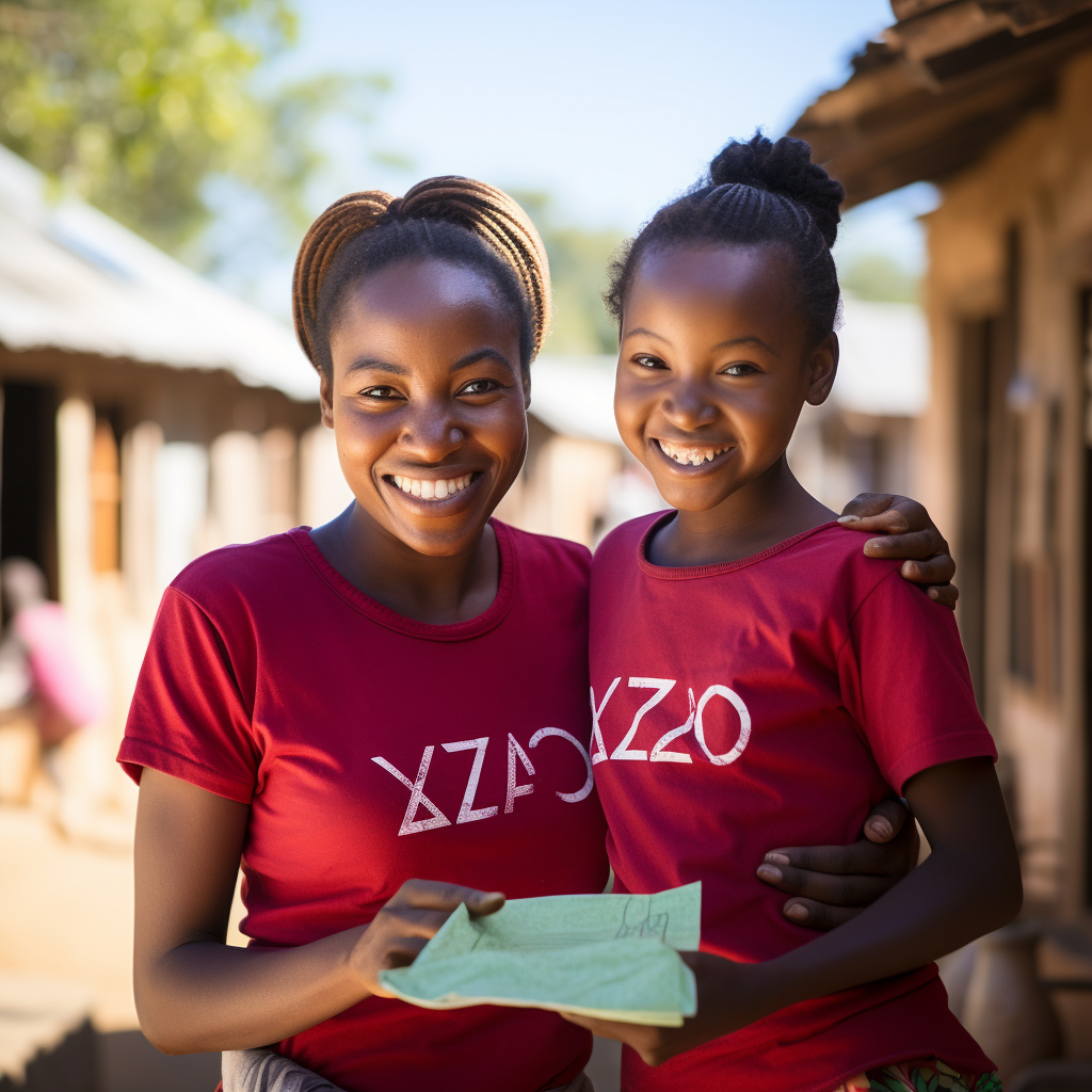 proportionglobal A group of happy young girls from Zambia wear feb0976f cb0a 4f1a ba10 4eed0c58bee2